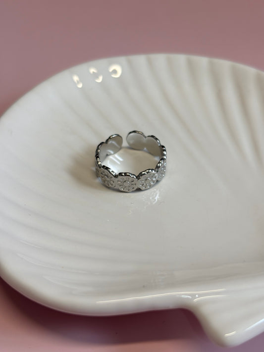 Anillos plateados