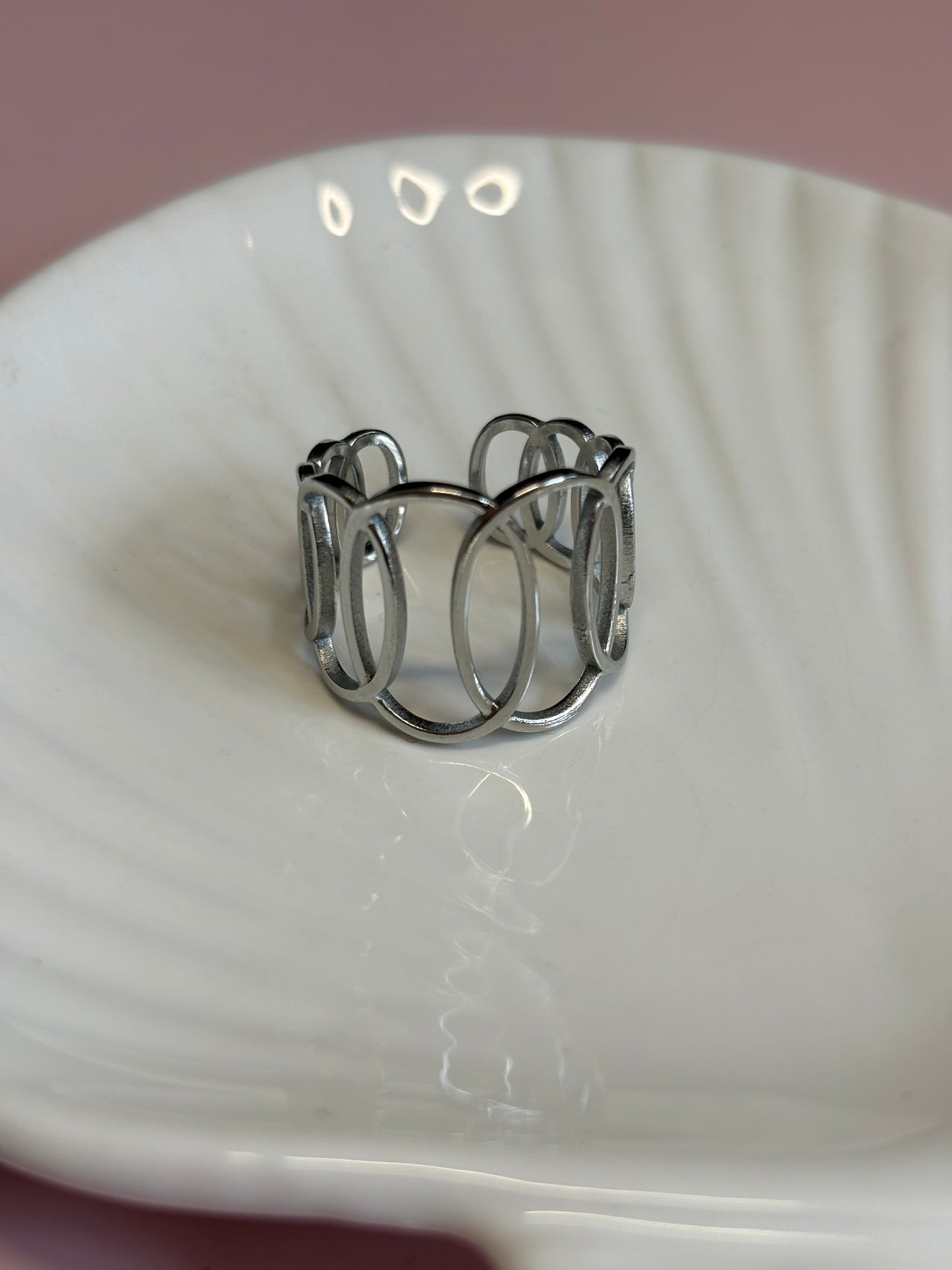 Anillos plateados