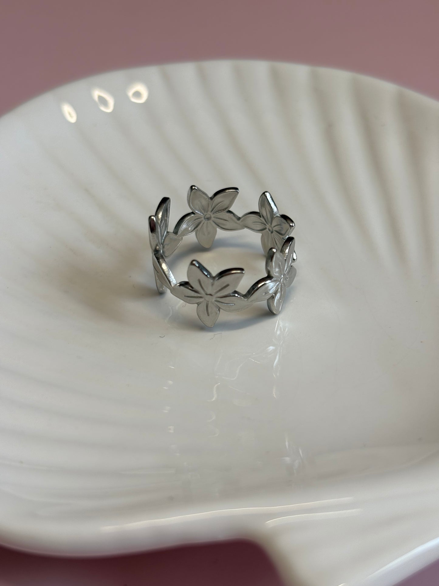 Anillos plateados