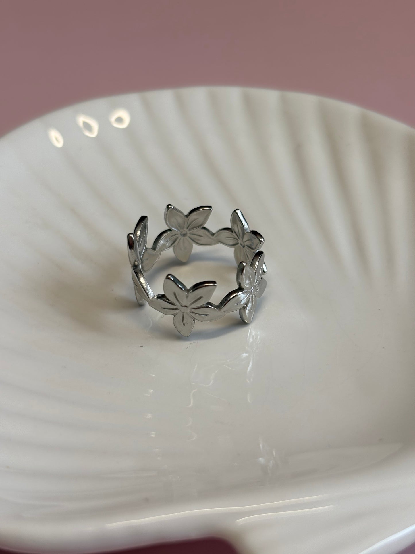 Anillos plateados