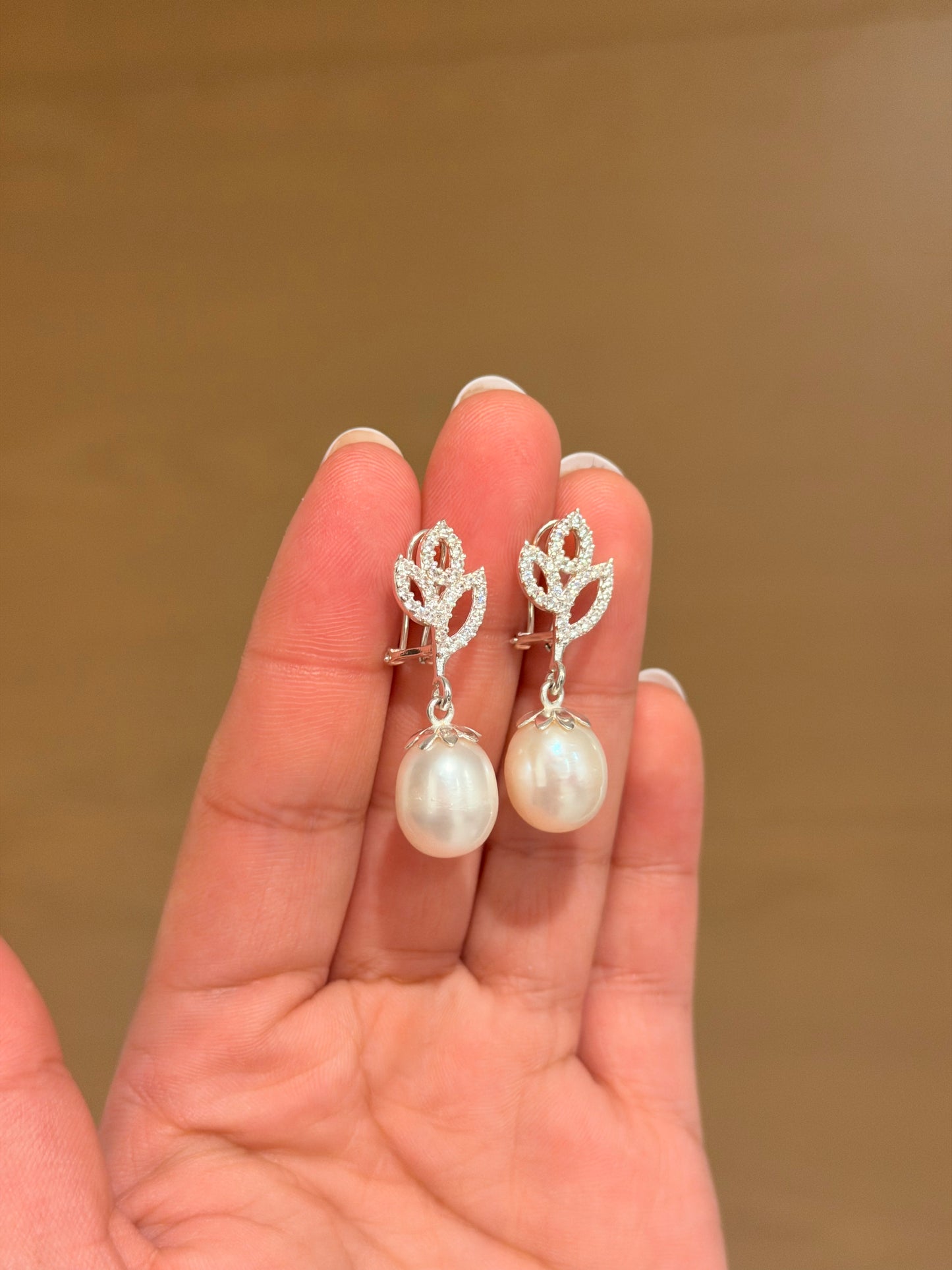 Pendientes Perla De laboratorio